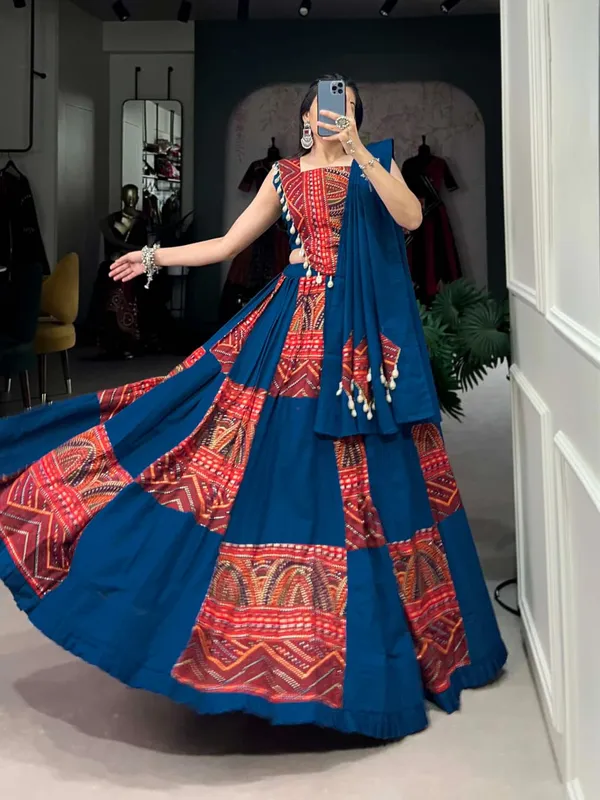 Sm_Pure_Rayon_6_Meter_Flair_Foil_Print_Lehenga_Choli_With_Kodi_Lace_Work_Dupatta_Default_Title