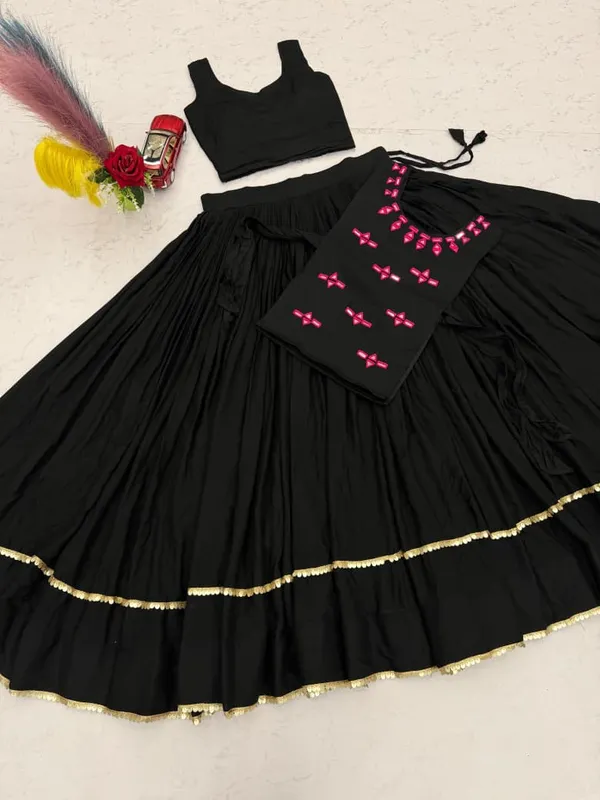 Sm_Rayon_Cotton_Real_Mirror_Handwork_Jacket_6m_Flair_Lehenga_Choli_Set_Mustard_Yellow