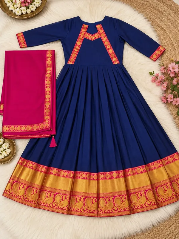 Sm_The_Rukmani_Collection_Premium_Cotton_Spun_Festive_Gown_With_Rangoli_Silk_Dupatta_Royal_Purple