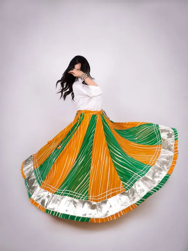 Sm_Traditional_Rayon_Georgette_Multicolor_Kali_Chaniya_With_Grand_8m_Flair_Orange