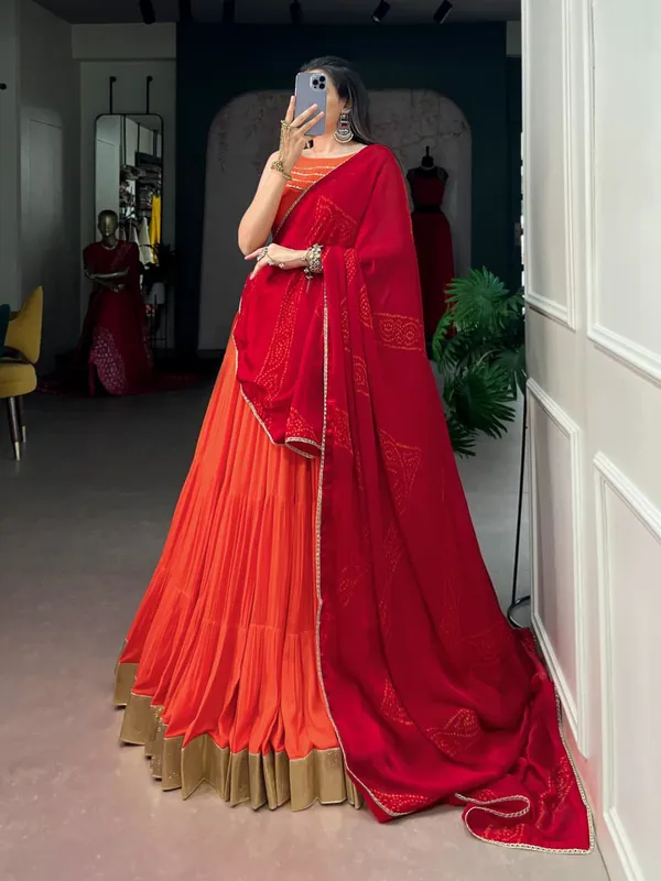 Sm_Grand_Flair_Rayon_Lehenga_Choli_Set_With_Embossed_Lace_Satin_Chiffon_Dupatta_Default_Title