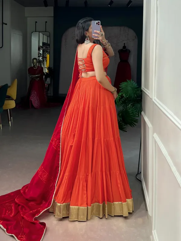 Sm_Grand_Flair_Rayon_Lehenga_Choli_Set_With_Embossed_Lace_Satin_Chiffon_Dupatta_Default_Title