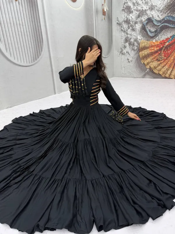 Sm_Festive_Pure_Cotton_Twirl_Flared_Gown_With_Soft_Micro_Cotton_Inner_Black
