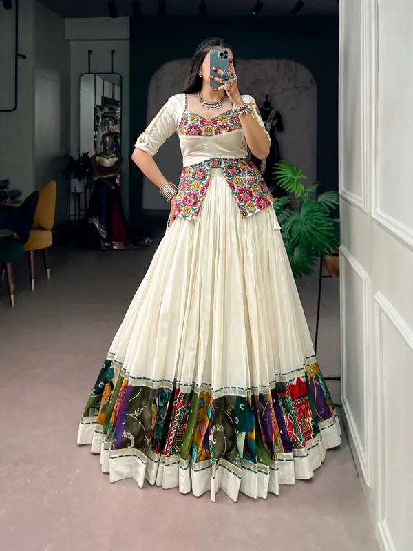 Sm_Multicolor_Panel_Border_Khadi_Cotton_Chaniya_Choli_Default_Title