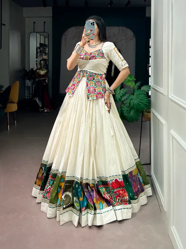 Sm_Multicolor_Panel_Border_Khadi_Cotton_Chaniya_Choli_Default_Title