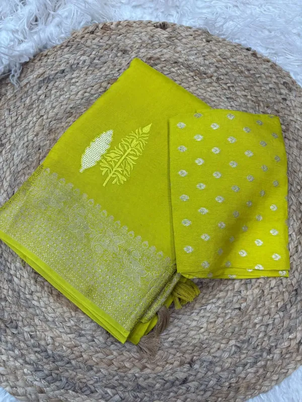 Sm_Pure_Viscose_Russian_Mysore_Crepe_Sarees_Lemon_Green