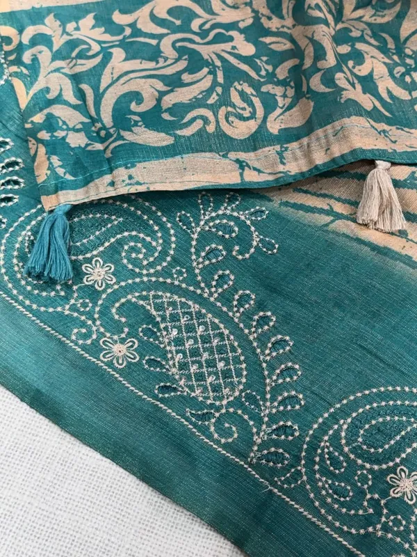 Sm_Designer_Cotton_Festive_Saree_With_Thread_Sequin_Embroidery_Ocean_Teal