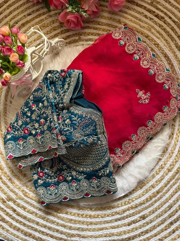 Sm_Designer_Sequence_And_Thread_Work_Space_Silk_Festive_Saree_Deep_Wine