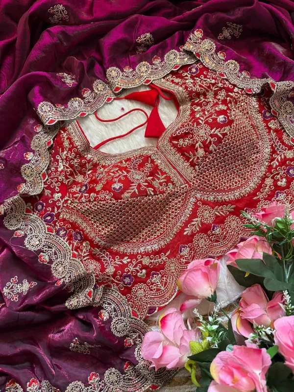 Sm_Designer_Sequence_And_Thread_Work_Space_Silk_Festive_Saree_Deep_Wine