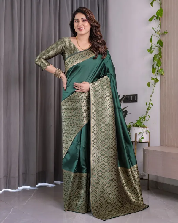Sm_Pure_Banarasi_Silk_Saree_With_Elegant_Zari_Weaving_Rani_Pink