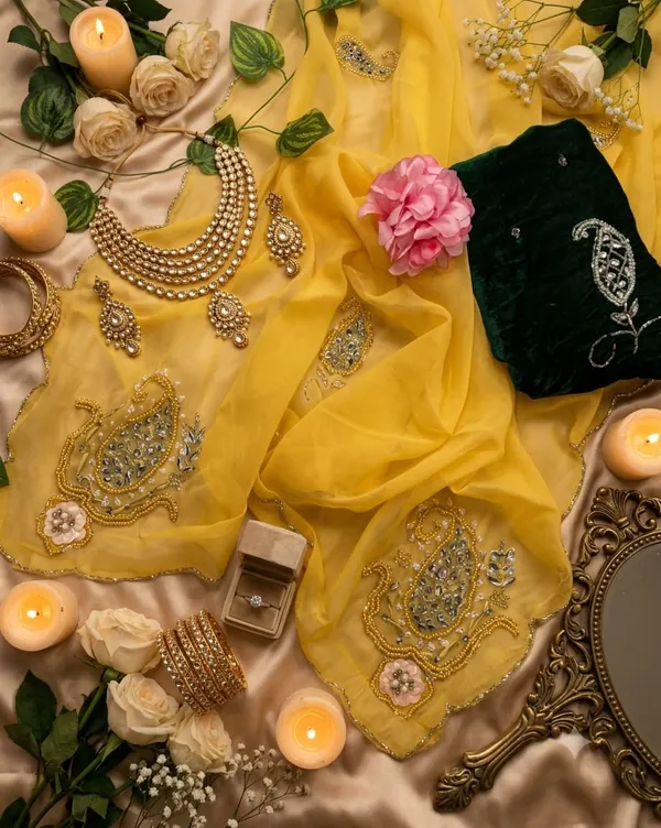 Sm_Maharani_Pure_Soft_Shimmer_Silk_Saree_With_Hand_Cutdana_Moti_Work_And_Velvet_Blouse_Sage_Green