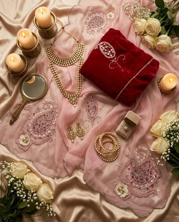 Sm_Maharani_Pure_Soft_Shimmer_Silk_Saree_With_Hand_Cutdana_Moti_Work_And_Velvet_Blouse_Yellow