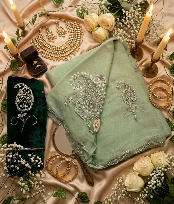 Sm_Maharani_Pure_Soft_Shimmer_Silk_Saree_With_Hand_Cutdana_Moti_Work_And_Velvet_Blouse_Purple