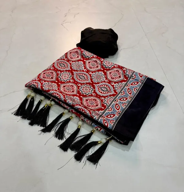Sm_Super_Ajrakh_Pure_Crepe_Silk_Festive_Saree_With_Traditional_Printed_Blouse_Crimson_Red