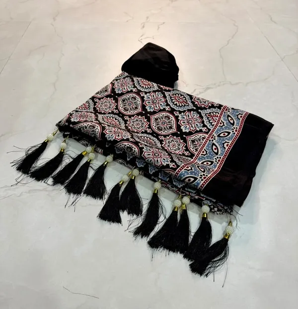 Sm_Super_Ajrakh_Pure_Crepe_Silk_Festive_Saree_With_Traditional_Printed_Blouse_Black