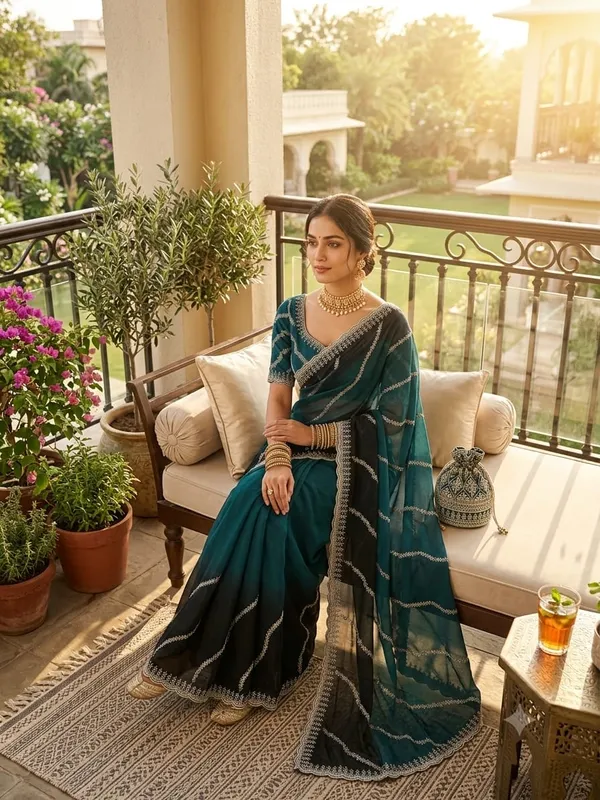 Sm_Designer_Leheriya_Padding_Fendy_Chiffon_Saree_Purple