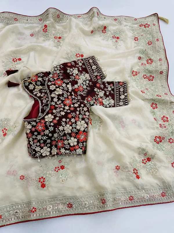 Sm_Designer_Fendy_Satin_Saree_With_Heavy_3mm_Sequence_Pallu_All_Over_Butties_Ready_To_Wear_Blouse_Default_Title