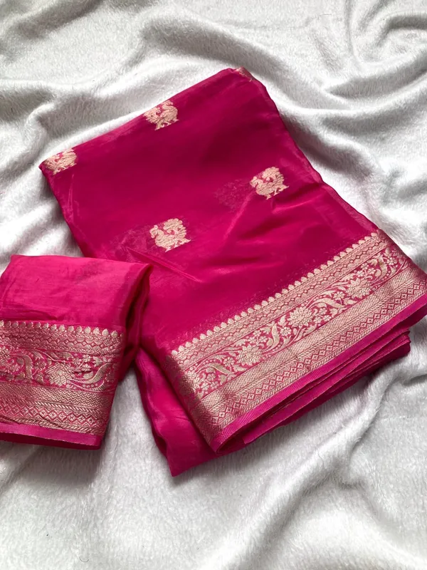 Sm_Pure_Viscose_Mysore_Silk_Crepe_Saree_With_Jacquard_Peacock_Design_Rani_Pink