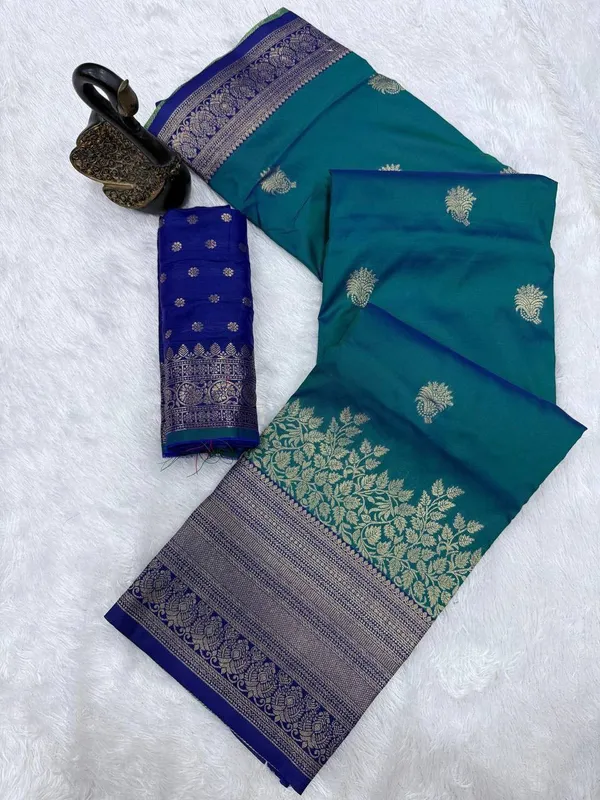 Sm_Premium_Kanjivaram_Soft_Silk_Saree_With_Copper_Zari_Jaal_Weaving_Default_Title