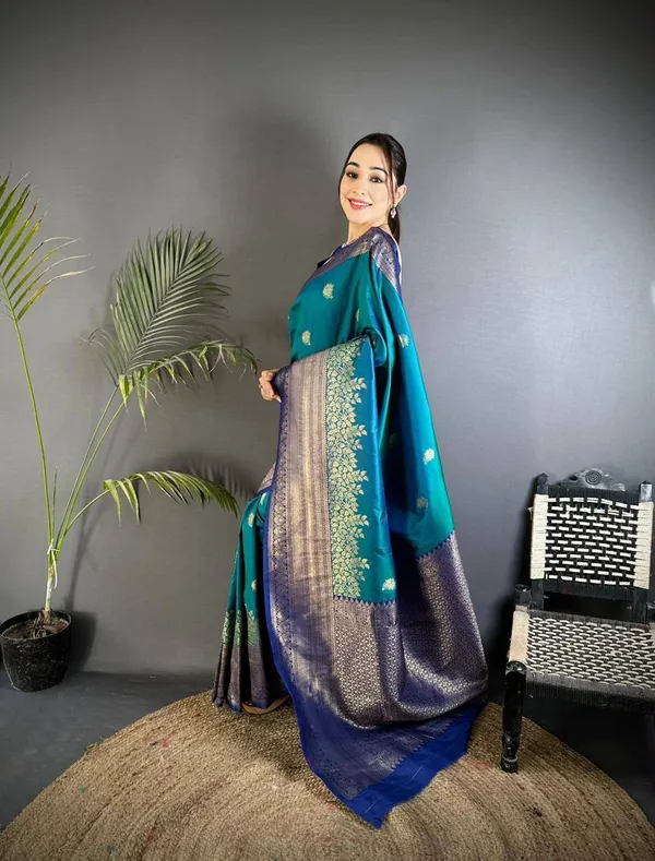 Sm_Premium_Kanjivaram_Soft_Silk_Saree_With_Copper_Zari_Jaal_Weaving_Default_Title
