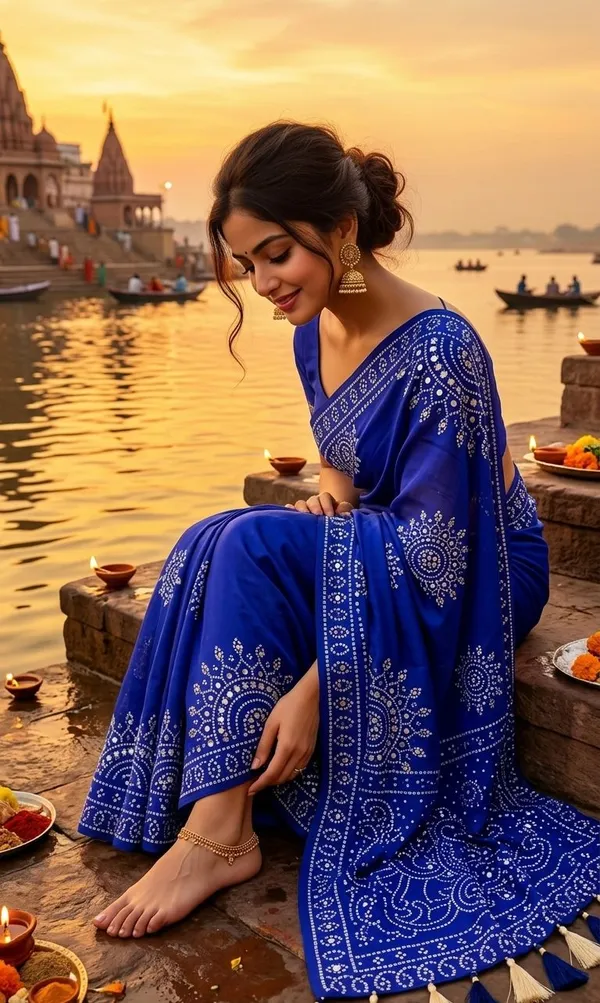 Sm_Heavy_Pure_Satin_Moss_Saree_With_Traditional_Ajrakh_Print_Fine_Zari_Blue