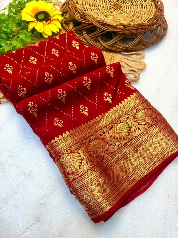Sm_Hand_Dyed_Kanjivaram_Bandhani_Teen_Daani_Cotton_Silk_Saree_Default_Title