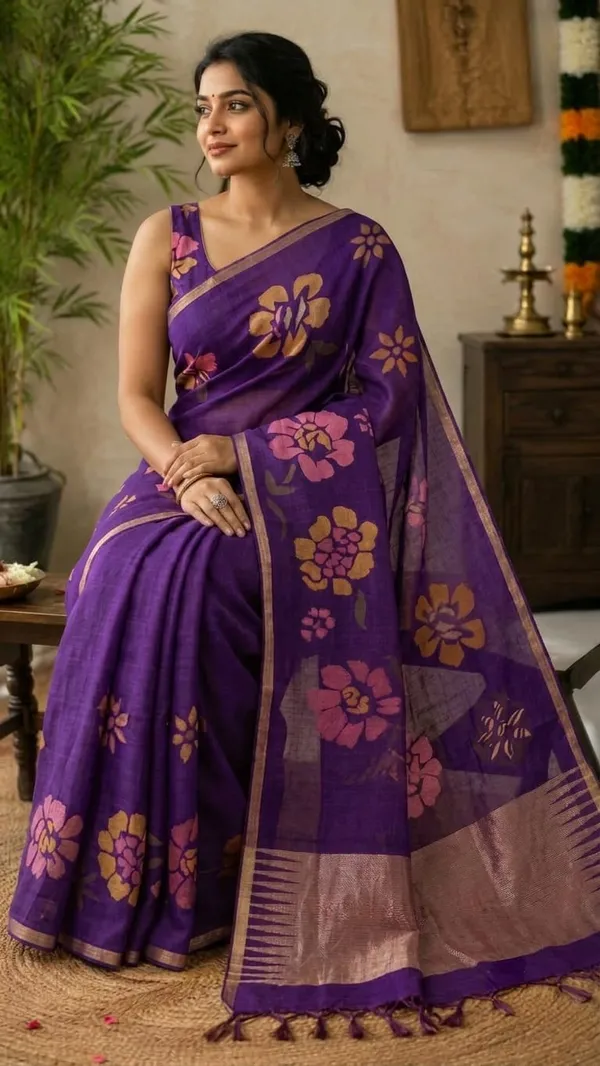 Sm_Authentic_Jamdani_Inspired_Cotton_Feel_Woven_Jaal_Saree_Default_Title