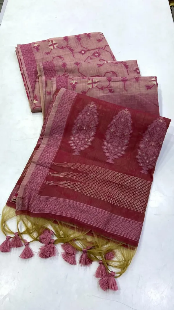 Sm_Elegant_Jamdani_Woven_Jaal_Soft_Silk_Blend_Saree_With_Artistic_Pallu_Onion_Pink