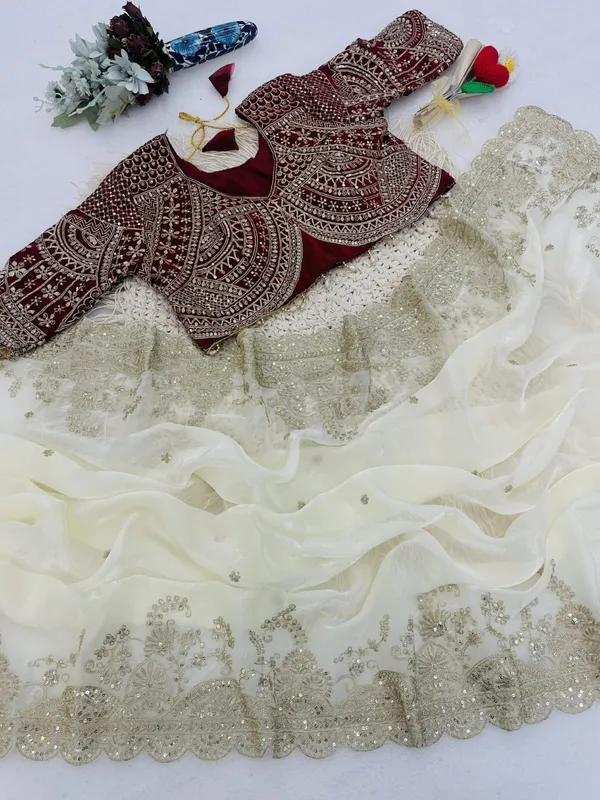 Sm_Pranjal_Designer_Soft_Fandy_Satin_Saree_With_3mm_Sequins_Embroidery_Jaal_Crimson_Red
