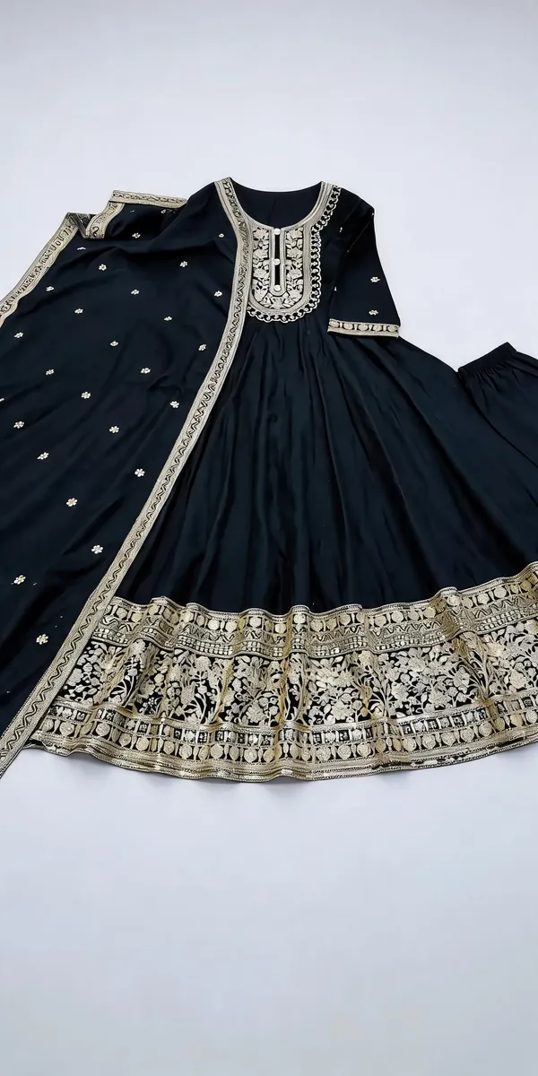 Black_Roman_Silk_Embroidered_Party_Gown_Pant_Dupatta_Set_For_Women