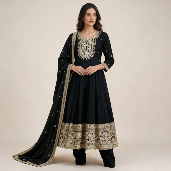 Black_Roman_Silk_Embroidered_Party_Gown_Pant_Dupatta_Set_For_Women