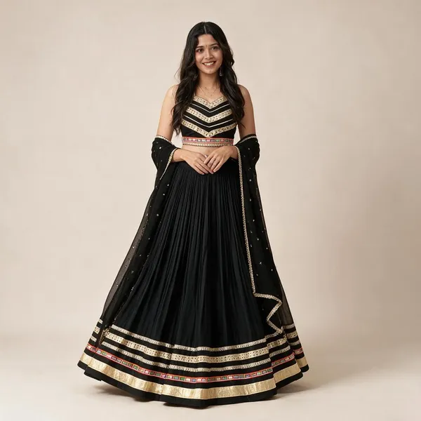 Black_Cotton_Gamthi_Mirror_Work_Full_Stitched_Lehenga_Choli_For_Women