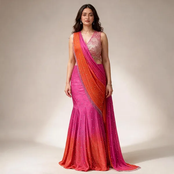 Red_Crepe_Silk_Digital_Print_Lehenga_Saree_For_Women