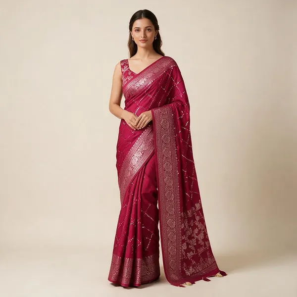 Rani_Pink_Viscose_Mysore_Crepe_Sequin_Zari_Woven_Saree_For_Women