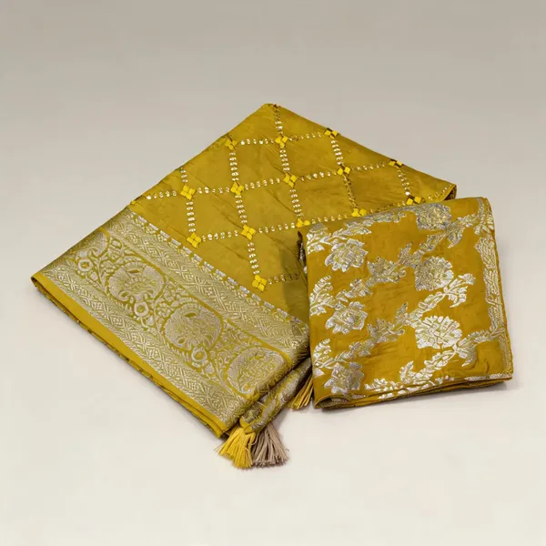 Mustard_Yellow_Viscose_Mysore_Crepe_Sequin_Zari_Woven_Saree_For_Women
