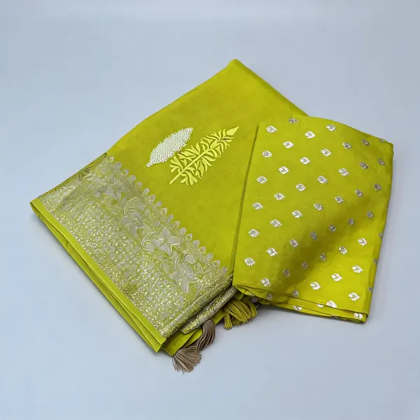 Lemon_Green_Viscose_Mysore_Crepe_Sequin_Zari_Woven_Border_Saree_For_Women