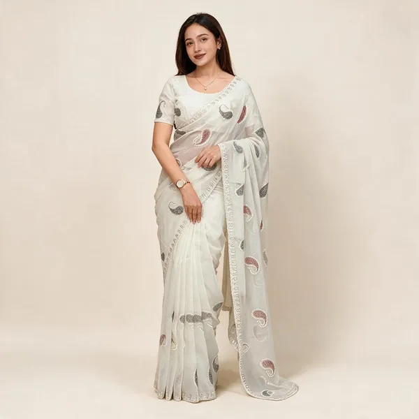 Off_White_Melbourne_Simmer_Silk_Kashmiri_Embroidery_Swarovski_Saree_For_Women