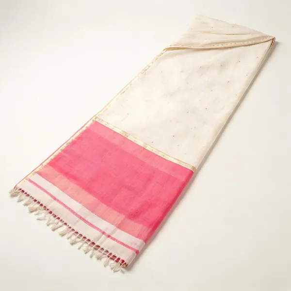Off_White_Linen_Slub_Jacquard_Woven_Festive_Saree_For_Women
