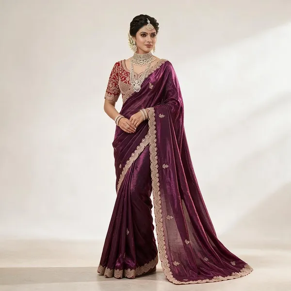 Deep_Wine_Space_Silk_Sequins_Thread_Embroidery_Festive_Saree_For_Women