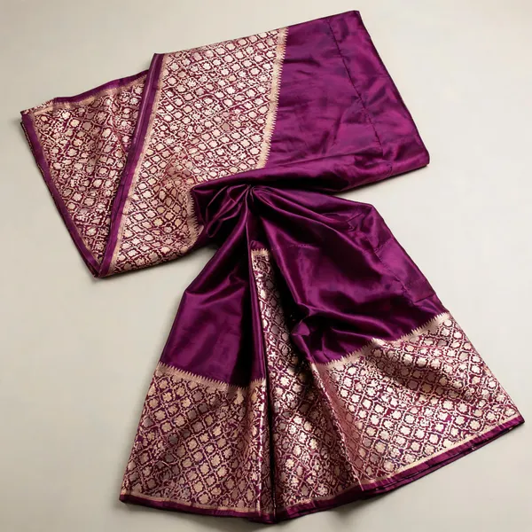 Purple_Banarasi_Silk_Zari_Woven_Saree_For_Women