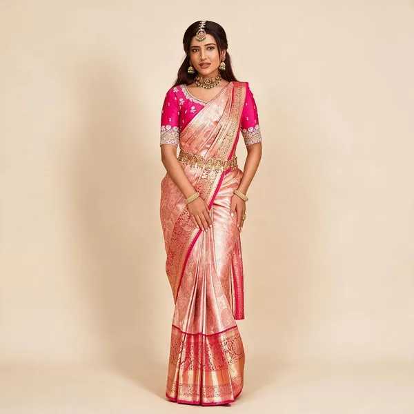Pink_Lichi_Silk_Jacquard_Woven_Designer_Pallu_Saree_For_Women