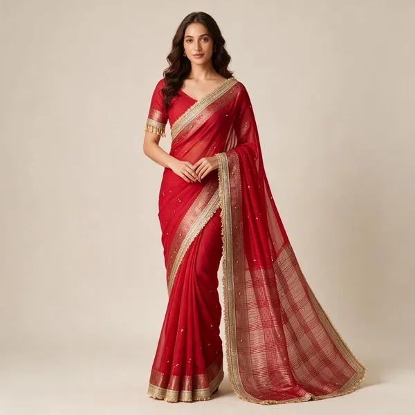 Rani_Pink_Fendi_Chiffon_Ghungroo_Lace_Border_Party_Wear_Saree_For_Women