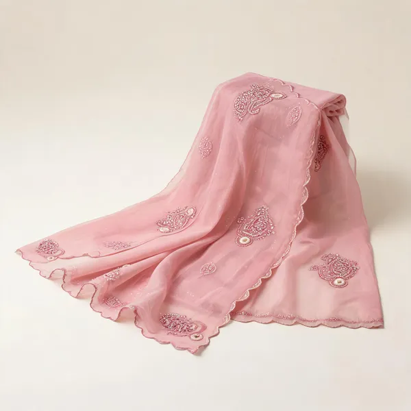 Pink_Shimmer_Silk_Cutdana_Moti_Resham_Work_Velvet_Blouse_Saree_For_Women