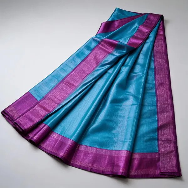 Sky_Blue_Lichi_Silk_Jacquard_Woven_Saree_For_Women