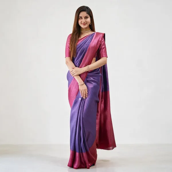 Purple_Lichi_Silk_Jacquard_Woven_Saree_For_Women