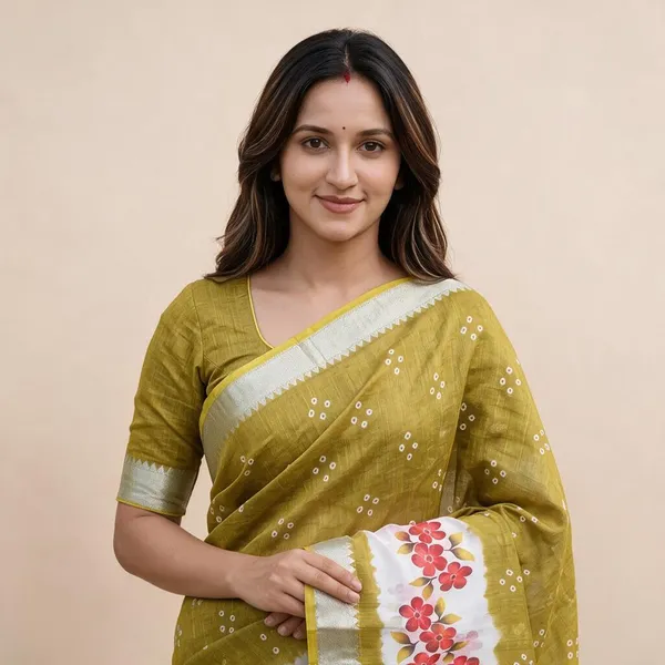 Pear_Green_Linen_Digital_Print_Mangalagiri_Border_Saree_For_Women