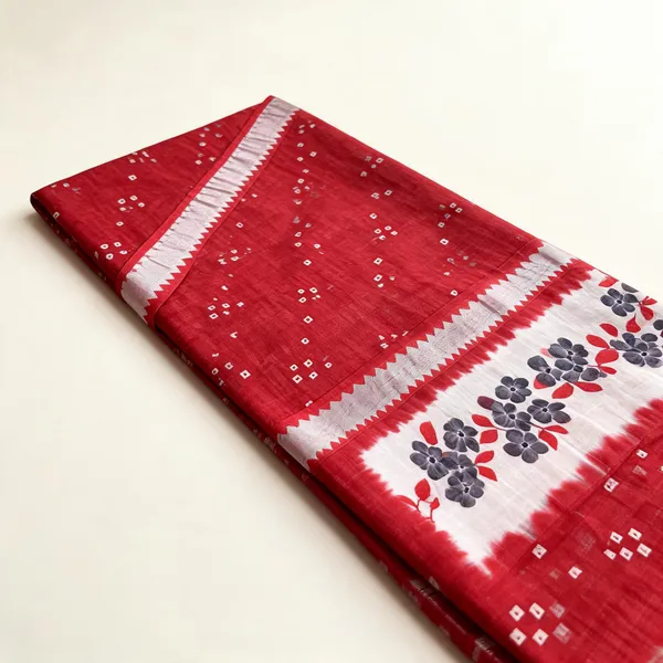 Maroon_Linen_Digital_Print_Mangalagiri_Border_Saree_For_Women