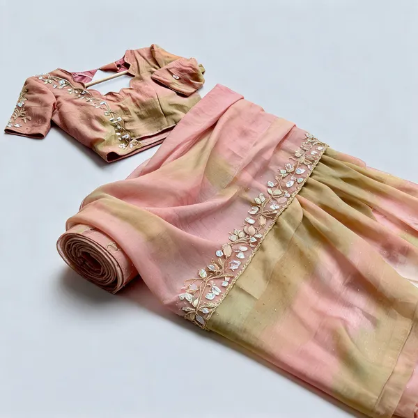 Dusty_Rose_Chiffon_Handwork_Stone_Embroidery_Festive_Saree_For_Women