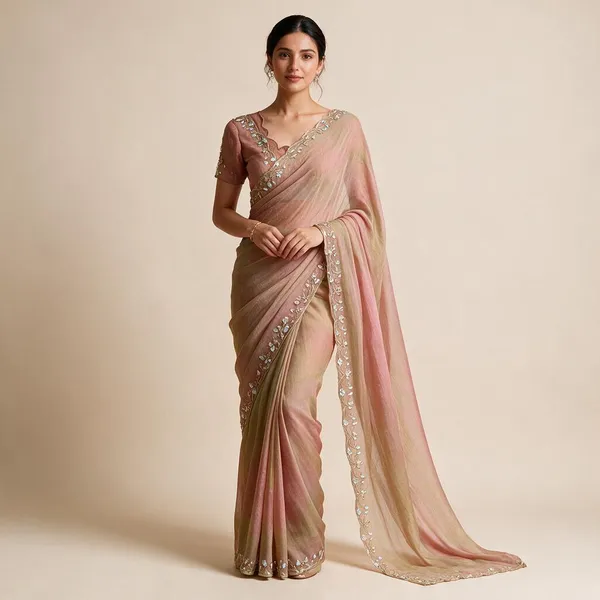 Dusty_Rose_Chiffon_Handwork_Stone_Embroidery_Festive_Saree_For_Women