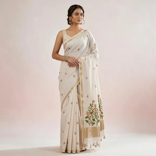 Off_White_Cotton_Jamdani_Woven_Lightweight_Summer_Saree_For_Women